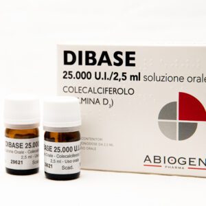 Витамин D3 Дибас 25.000 Италия Dibase Vitamin D3 25 000 U. I./2,5 мл питьевой 2 флакона