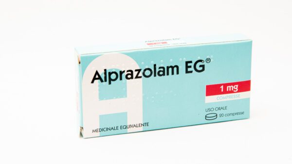 Алпразолам Италия Alprazolam EG 1 мг 20 таблеток