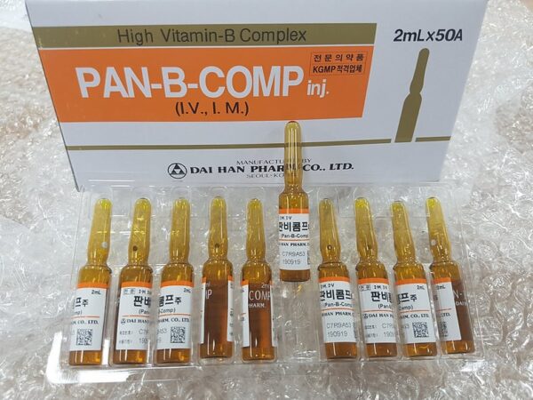 Витамины комплекс Б Корея PAN-B-COMP inj по 2 мл 10 ампул