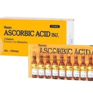 Витамин С 500 Корея Ascorbic Acid для капельниц 2 мл 50 ампул