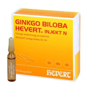 Гинкго Билоба Германия D4 Ginkgo BILOBA HEVERT Injekt 2 мл для капельниц 10 ампул