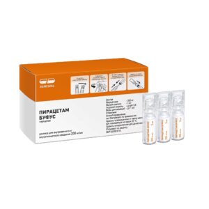 Пирацетам буфус Россия Piracetam bufus 200 мг/мл lkz rfgtkmybw 5 мл 10 ампул