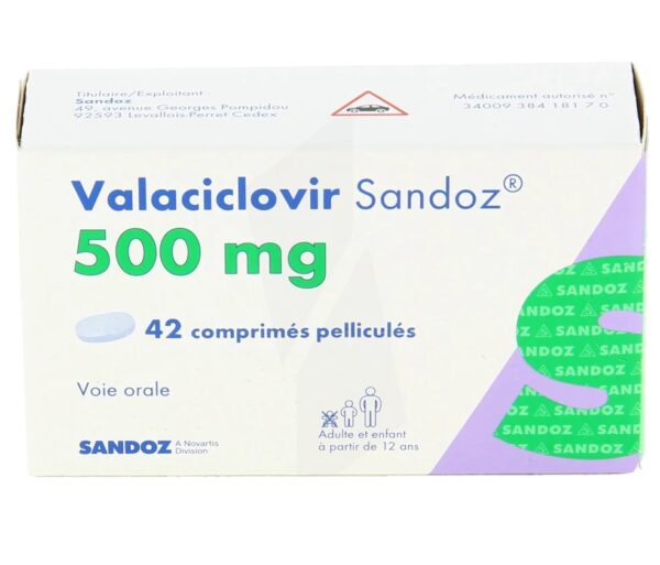 Валацикловир Сандоз Италия Valaciclovir Sandoz 500 мг 42 таблетки — изображение 2